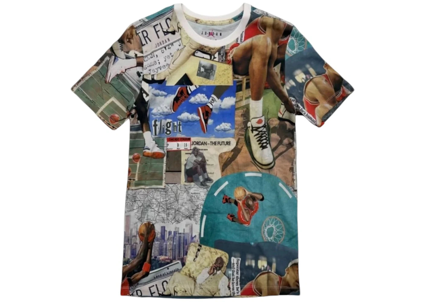 Jordan Flight Essentials AOP Iconic Printed Graphic Tee White -1