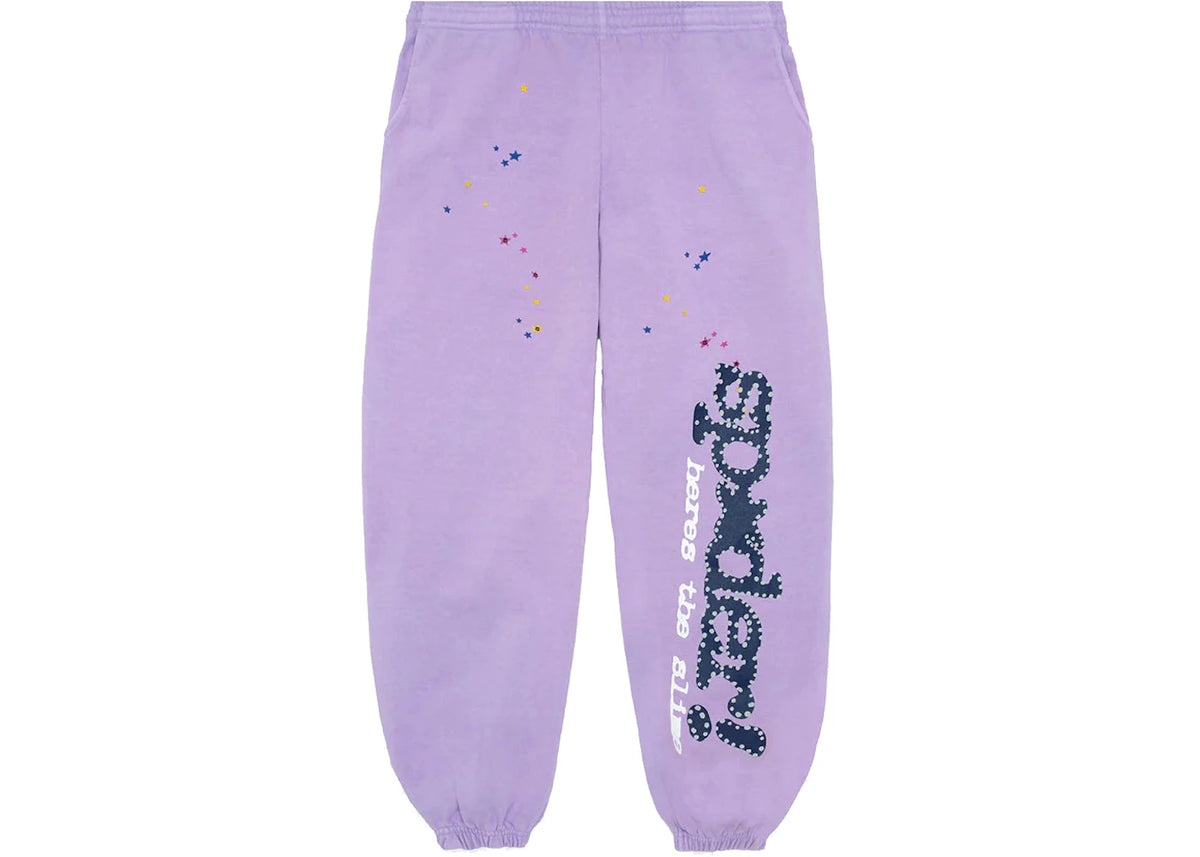 Sp5der Acai Sweatpant Purple -1