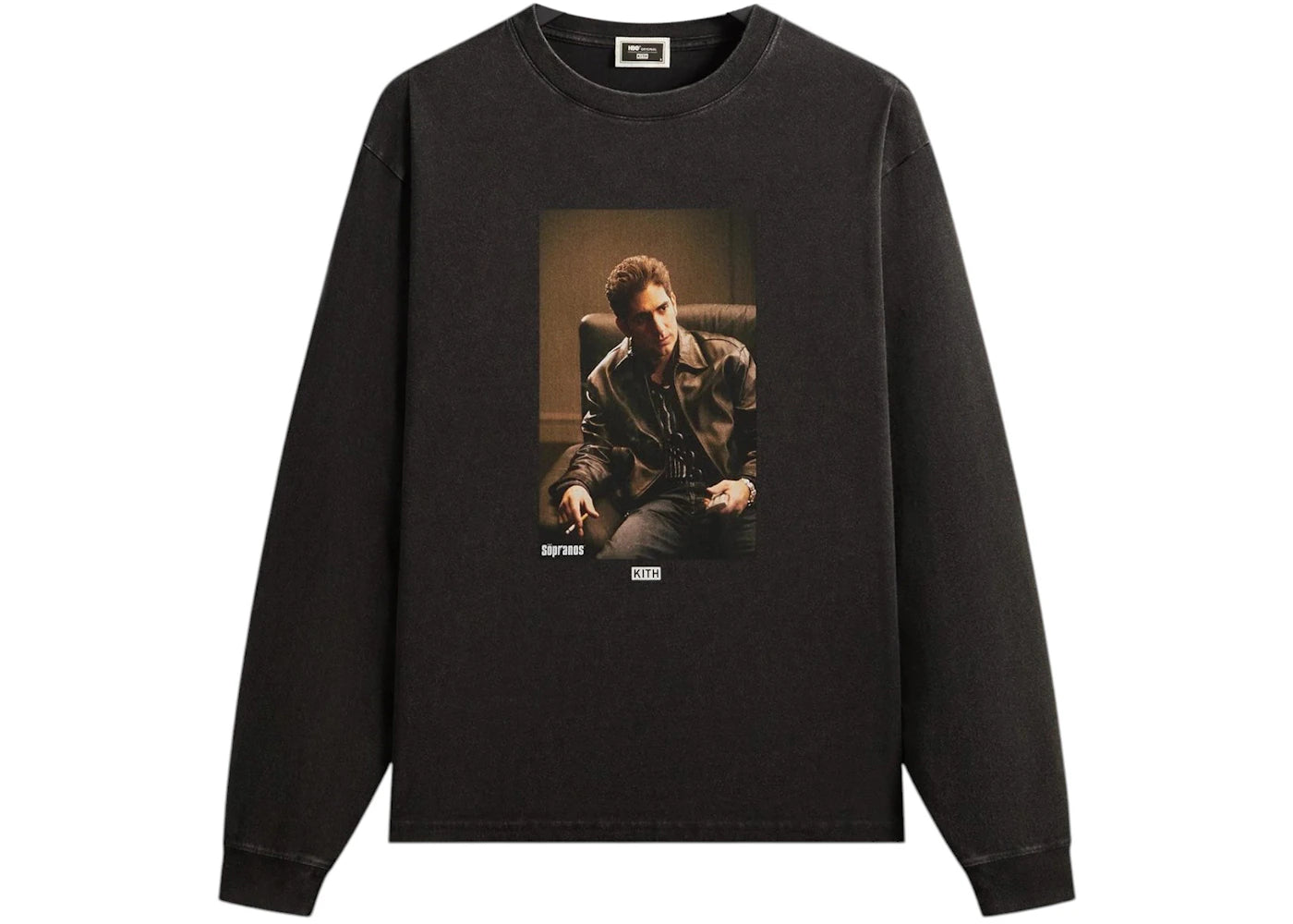 Kith x The Sopranos Christopher Vintage Long Sleeve Tee Black -1