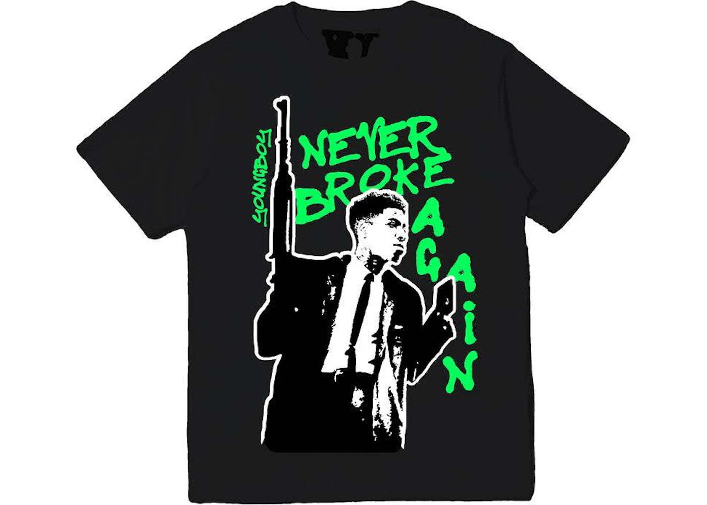 YoungBoy NBA x Vlone My Window Tee Black -1