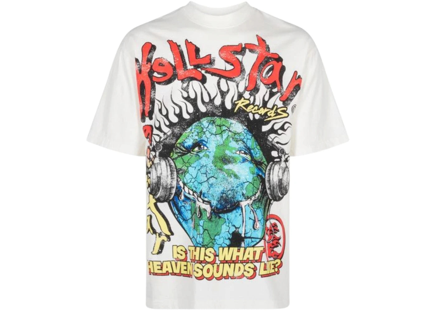Hellstar Heaven On Earth T-shirt Cream -1