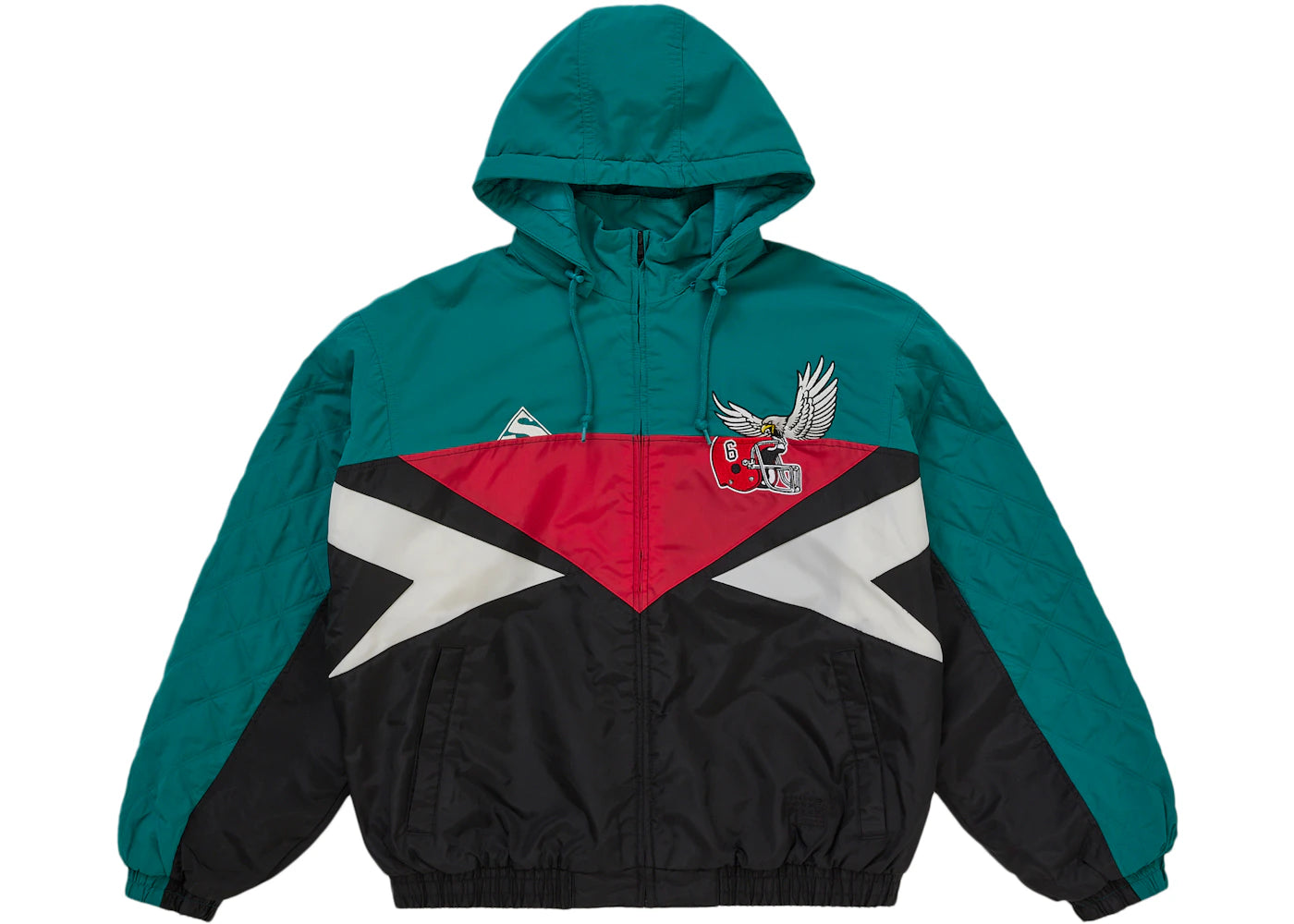 Supreme MM6 Maison Margiela Split Stadium Jacket Teal -1