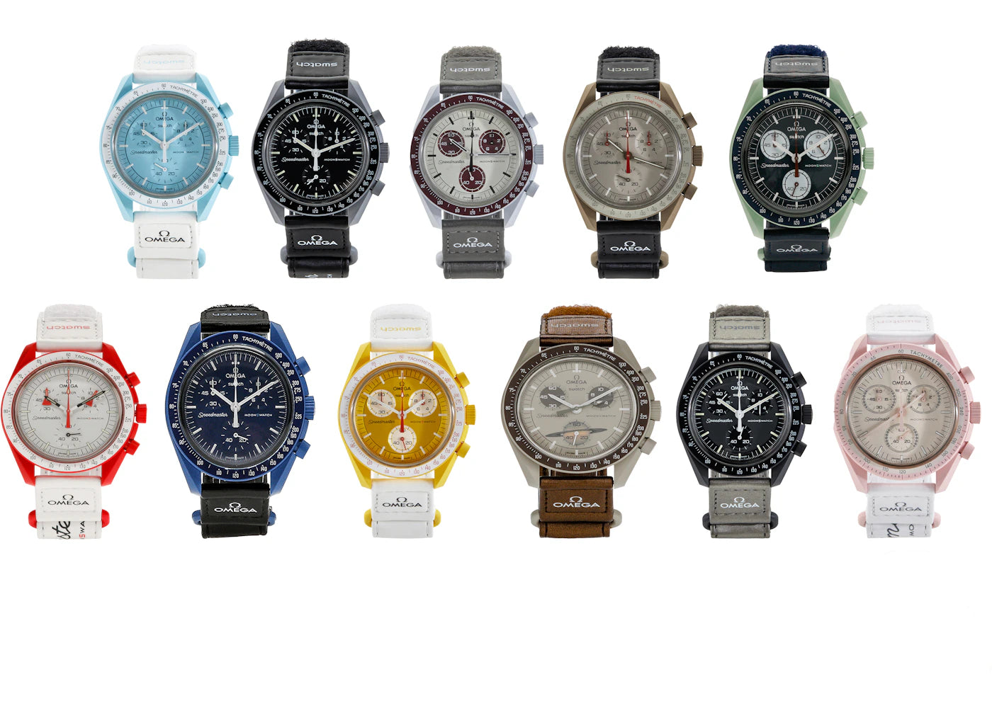 Swatch x Omega Bioceramic Moon Full Collection Set of 11 -1