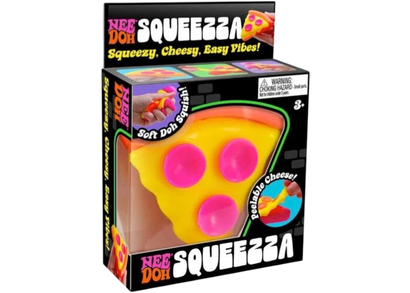 NeeDoh Squeeza Pizza Squishy Fidget Toy -1