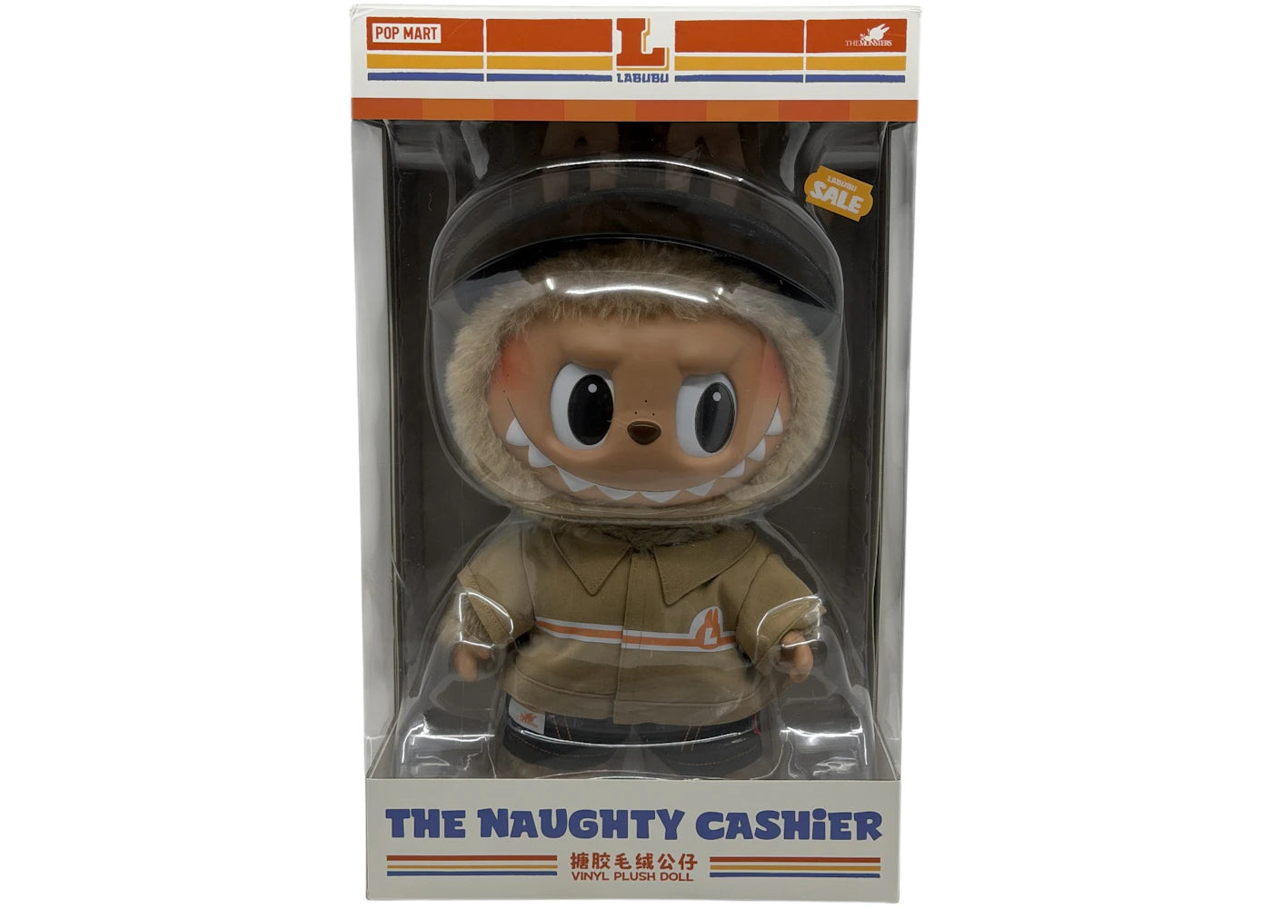 Pop Mart Labubu The Monsters The Naughty Cashier Vinyl Plush Doll -1