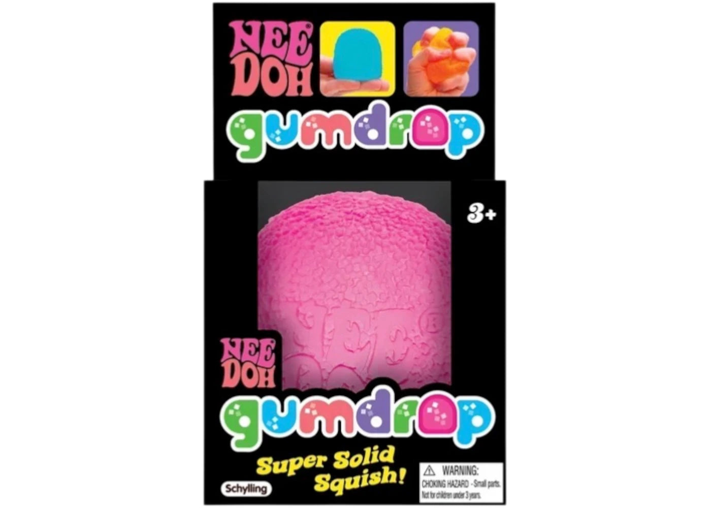 NeeDoh Gumdrop Squishy Fidget Toy Pink -1