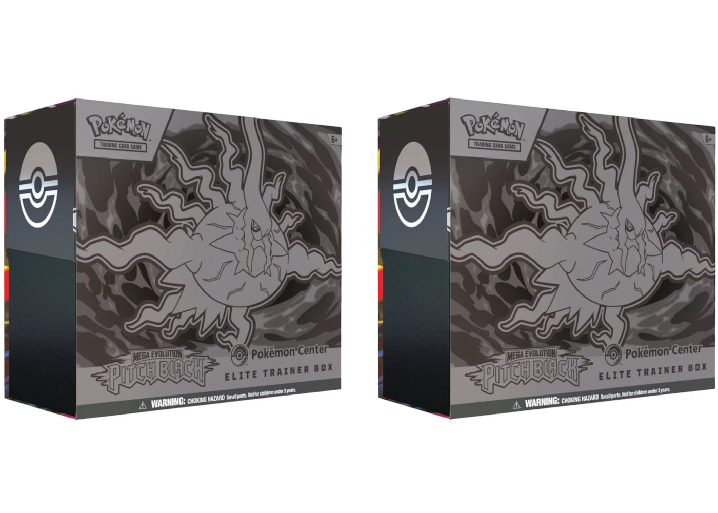 2026 Pokémon Mega Evolution Pitch Black Pokemon Center Elite Trainer Box 2x Lot -1