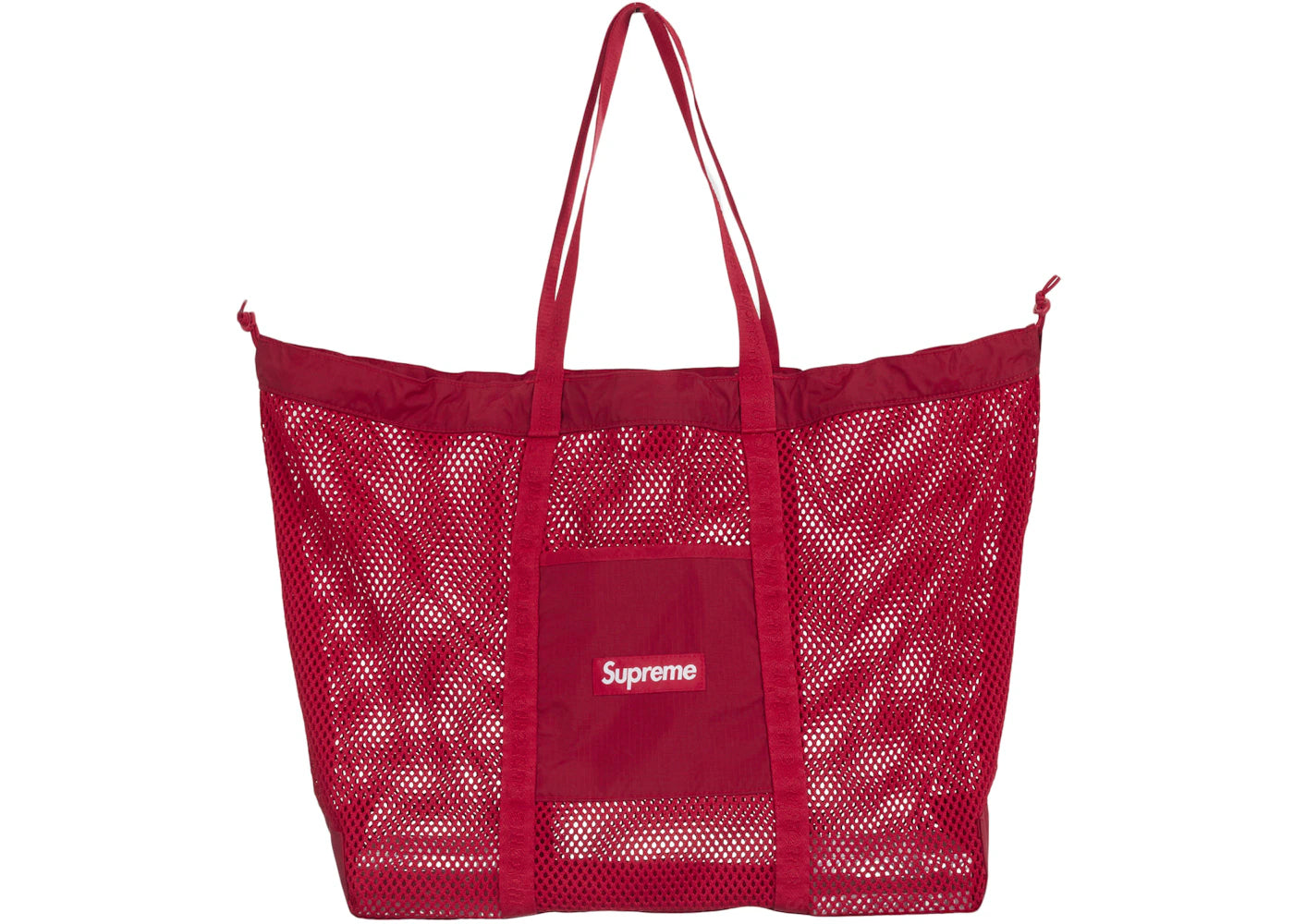 Supreme Mesh Tote Bag Red -1