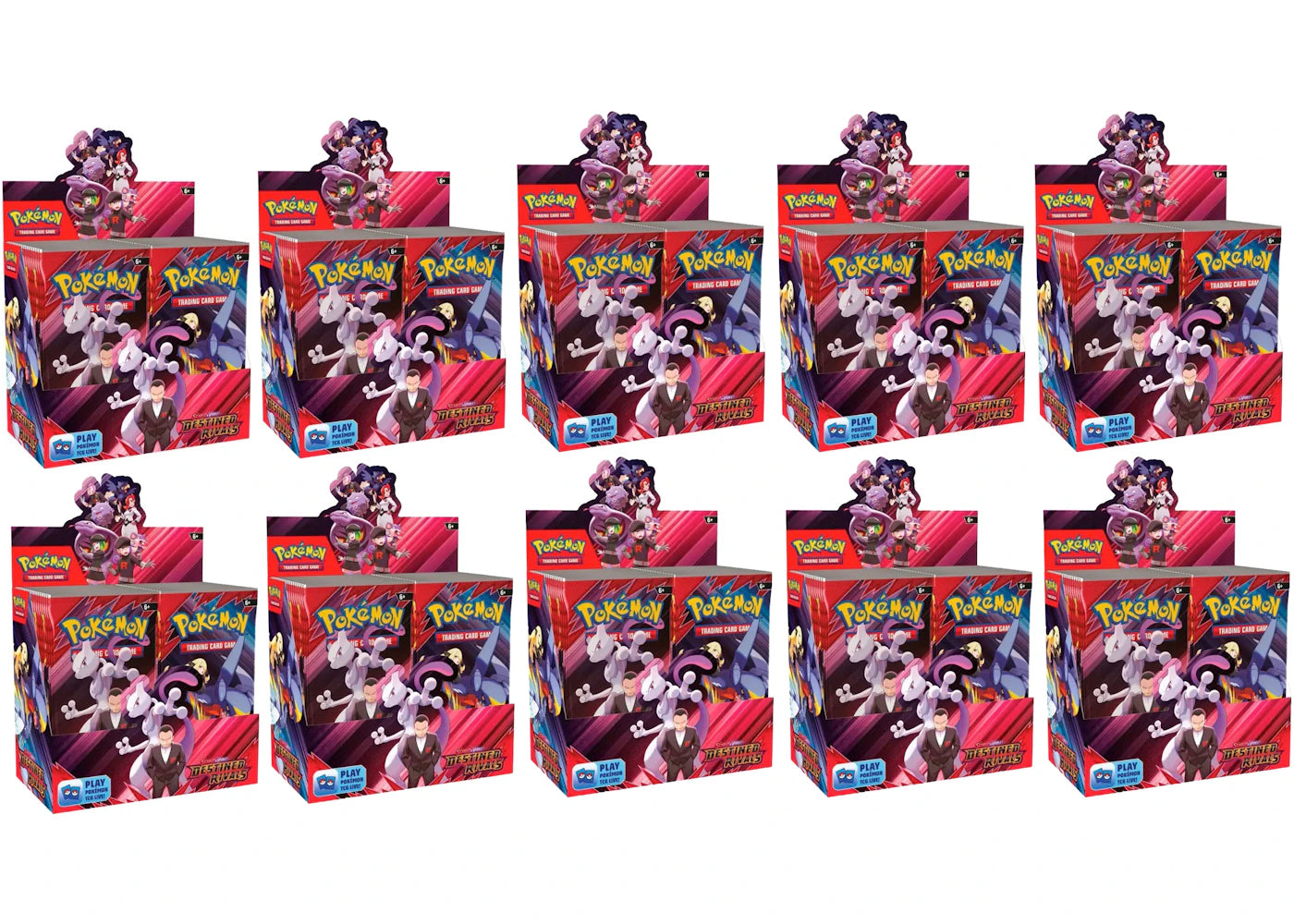 2025 Pokémon Scarlet & Violet Destined Rivals Booster Box 10x Lot -1