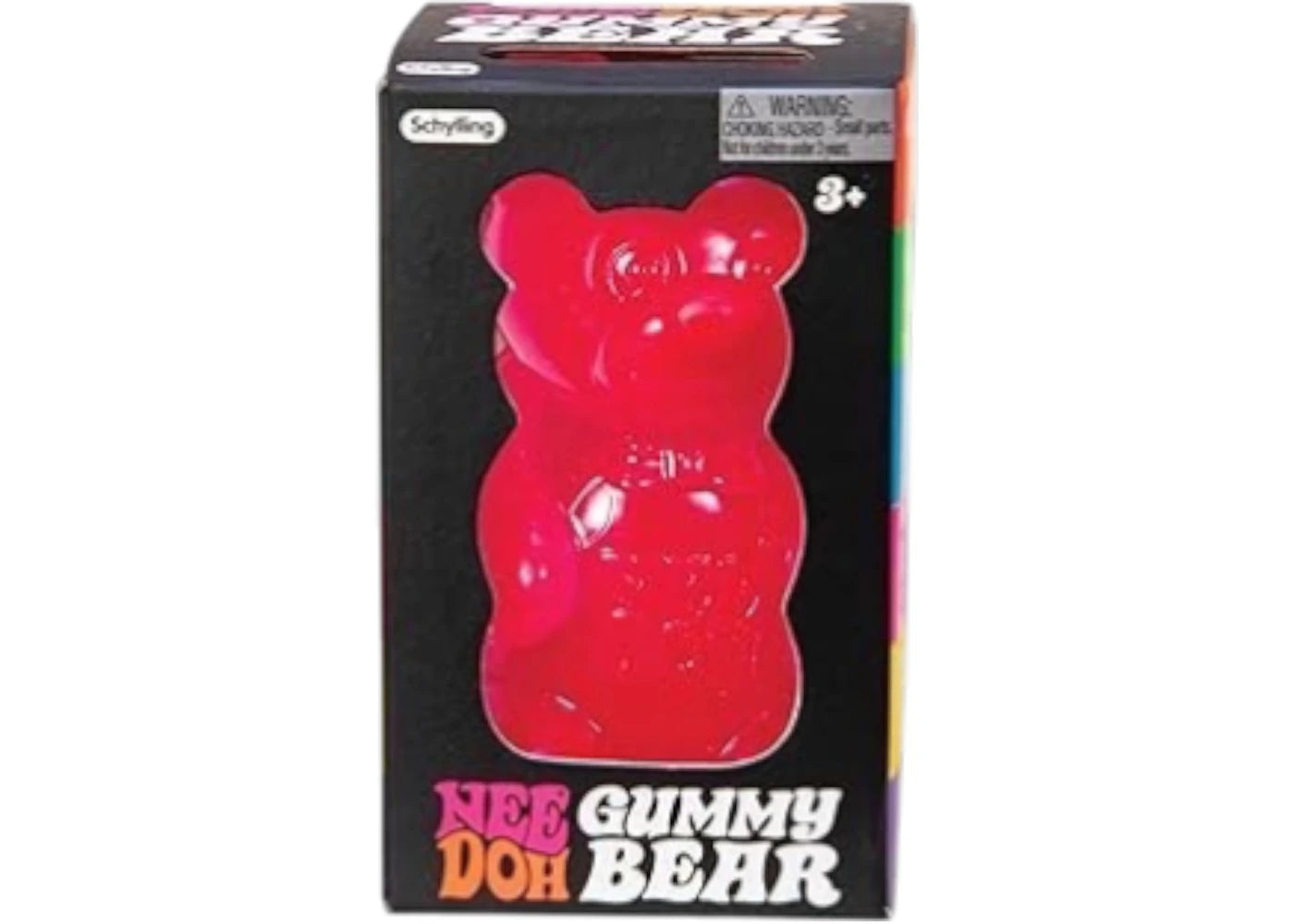 NeeDoh Gummy Bear Squishy Fidget Toy Red -1