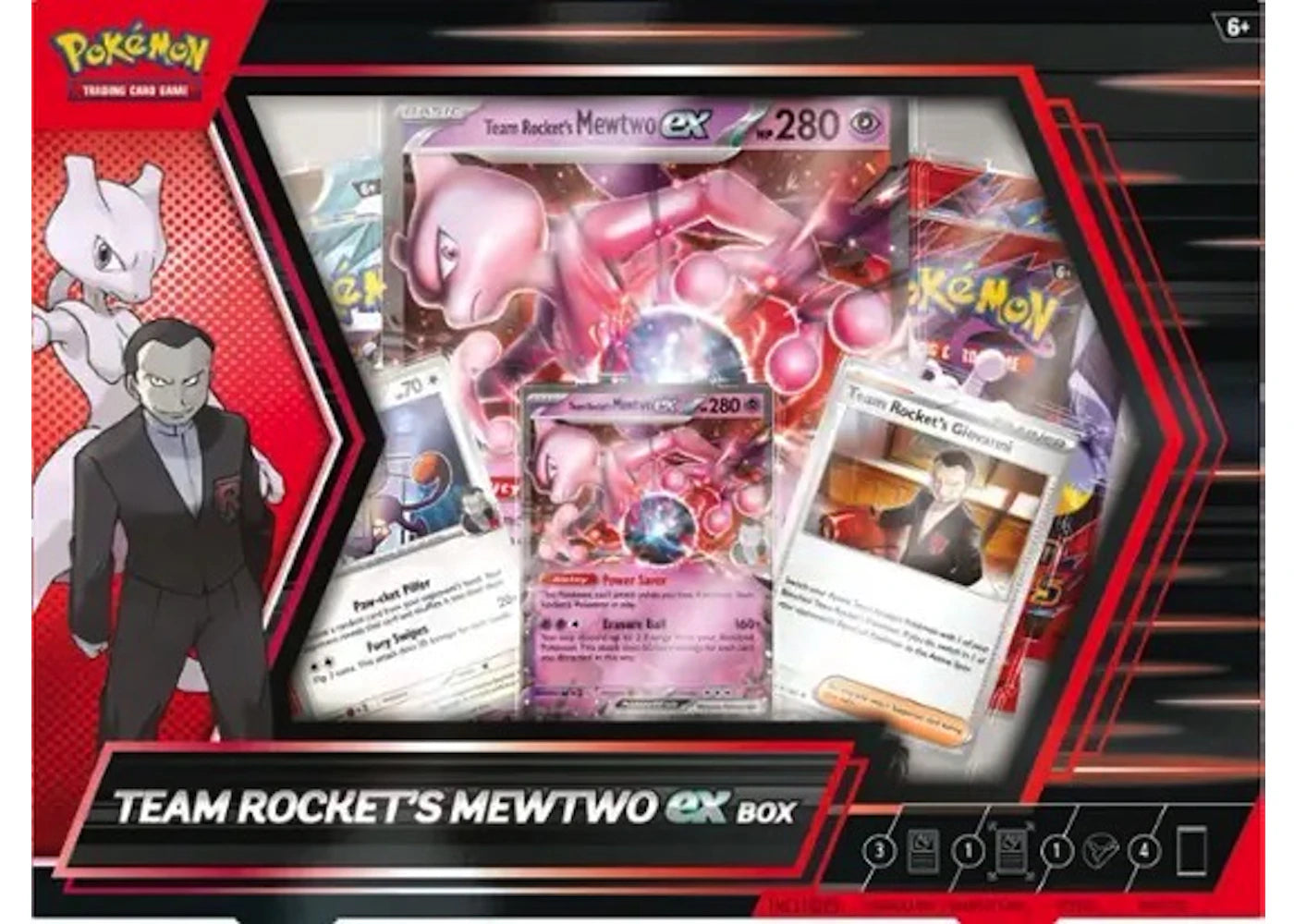2025 Pokémon Scarlet & Violet Destined Rivals Team Rocket's Mewtwo EX Box -1