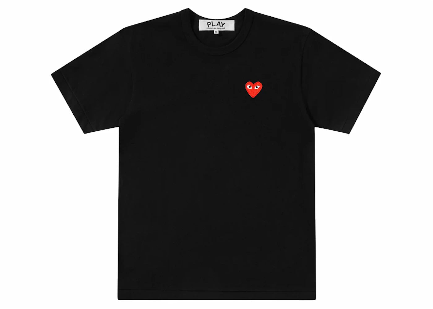 Comme des Garcons Play Red Emblem T-shirt Black -1
