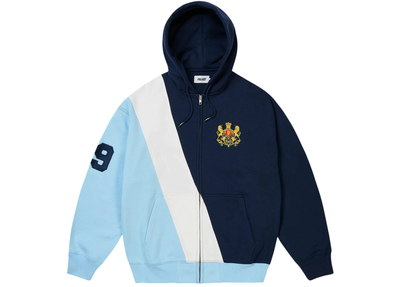Palace Established Zip Hoodie Navy -1