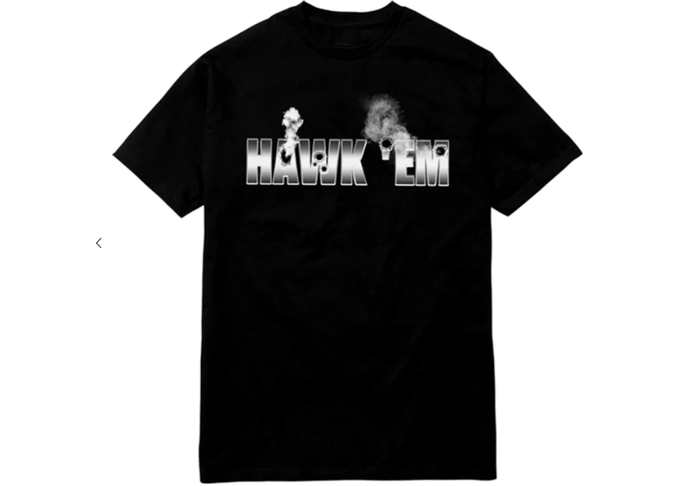 Pop Smoke x Vlone Hawk Em' Tee Black -1