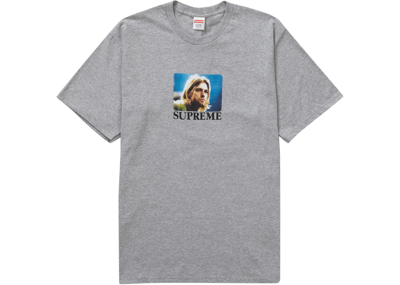 Supreme Kurt Cobain Tee Heather Grey -1