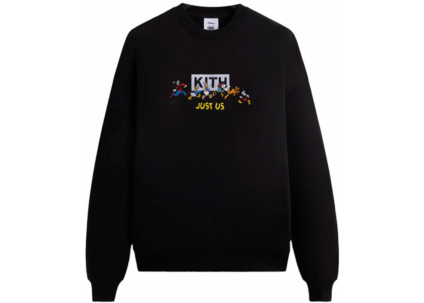 Kith x Disney Mickey & Friends Family Crewneck Black -1