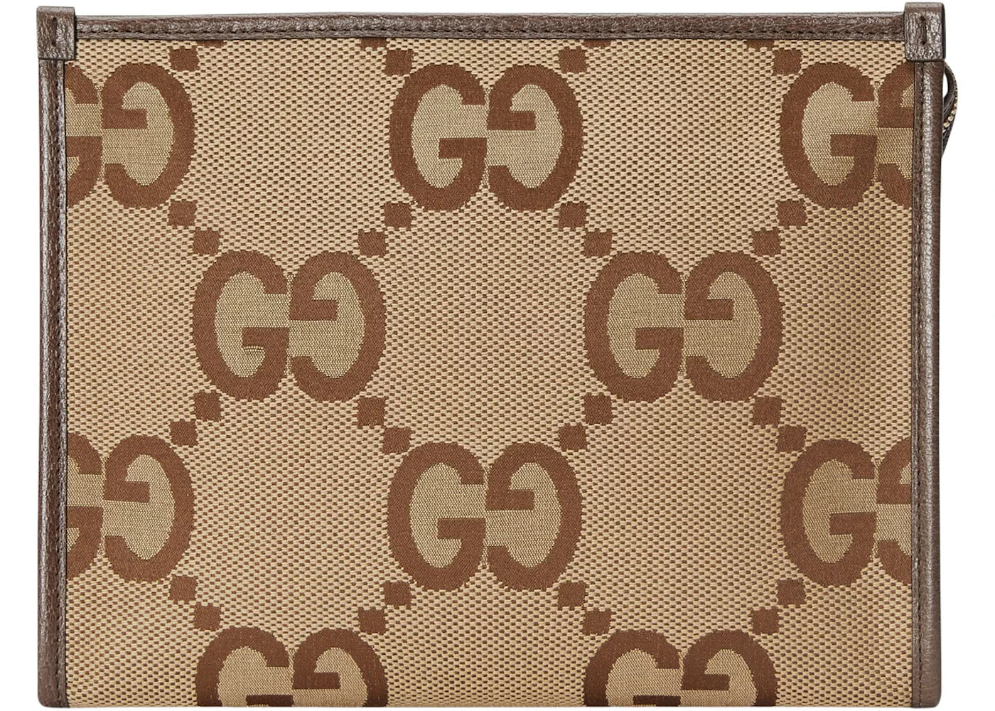 Gucci Jumbo GG Pouch Pouch Camel/Ebony -1