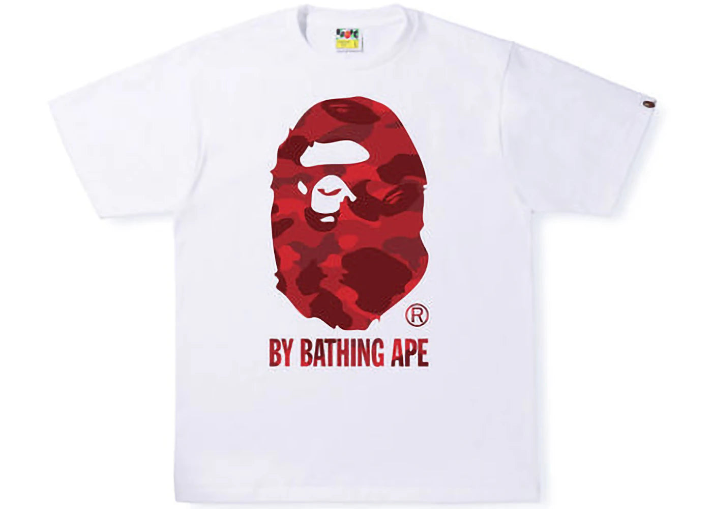 BAPE Color Camo By Bathing Ape Tee White Red -1