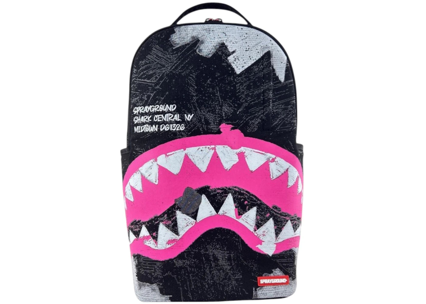 Sprayground Shark Central Sorbet Hand Painted DLX-Cotton Backpack Multicolor -1