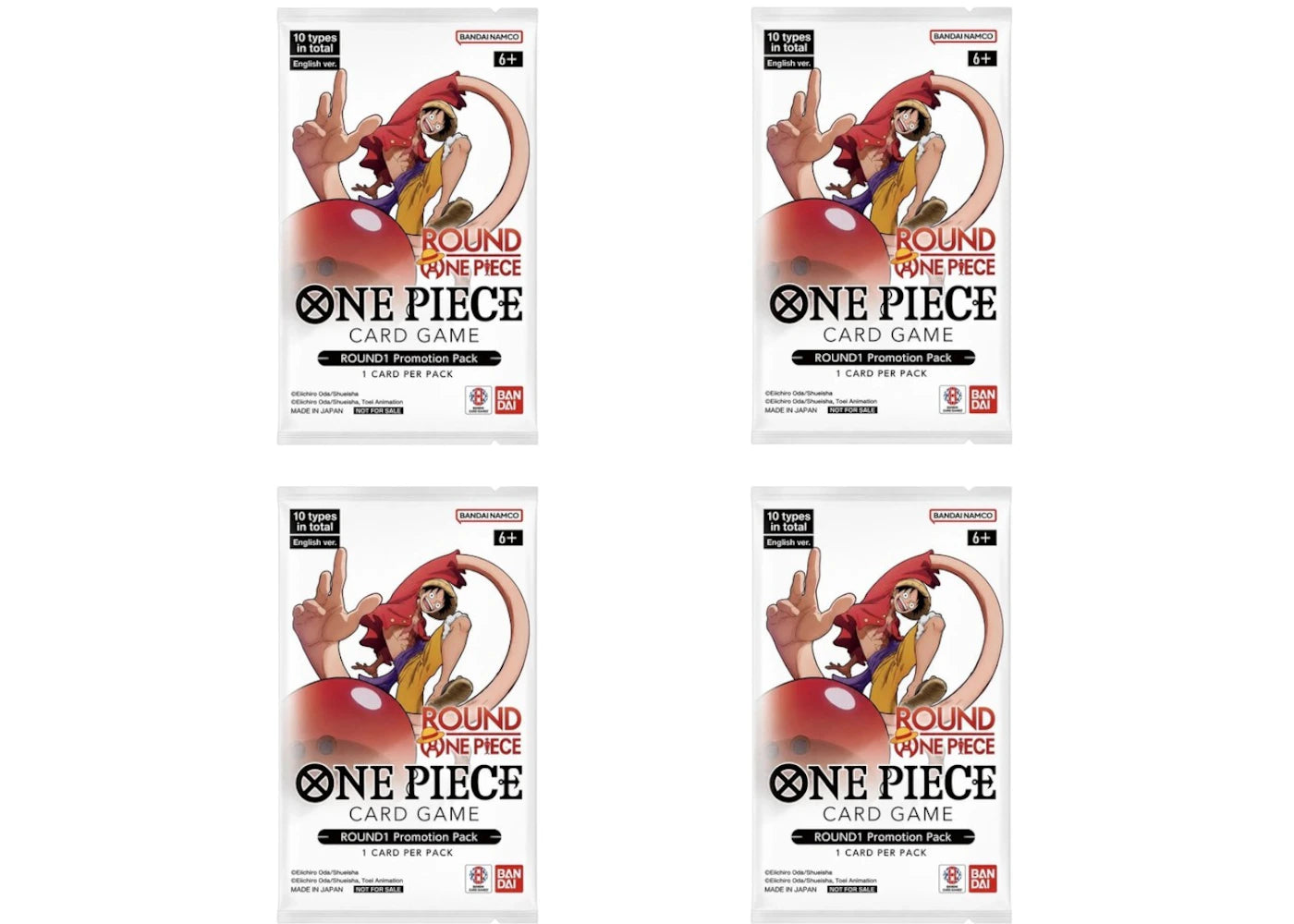 2026 One Piece x Round 1 Promotional Pack 4x Lot -1