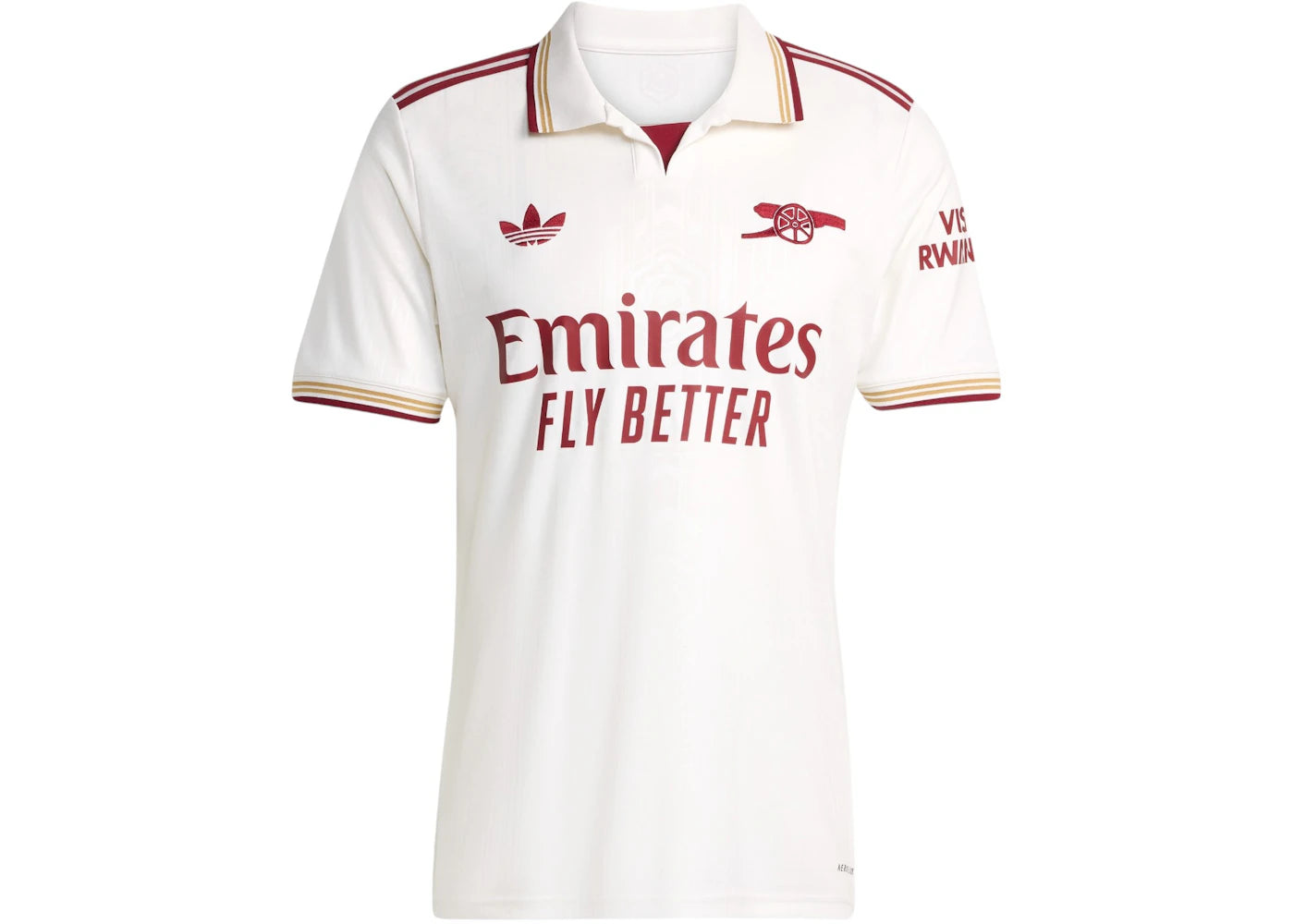 adidas Arsenal 25/26 Third Jersey Cloud White Team Coll Burgundy 2 -1