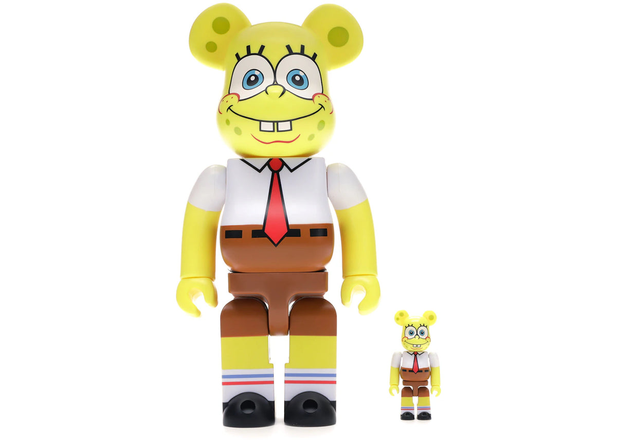 Bearbrick Spongebob 100% & 400% Set Yellow -1