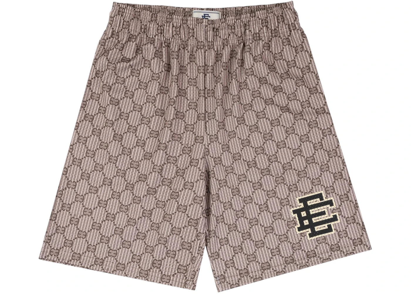 Eric Emanuel EE Baggy Short Beige EE Print/Black -1