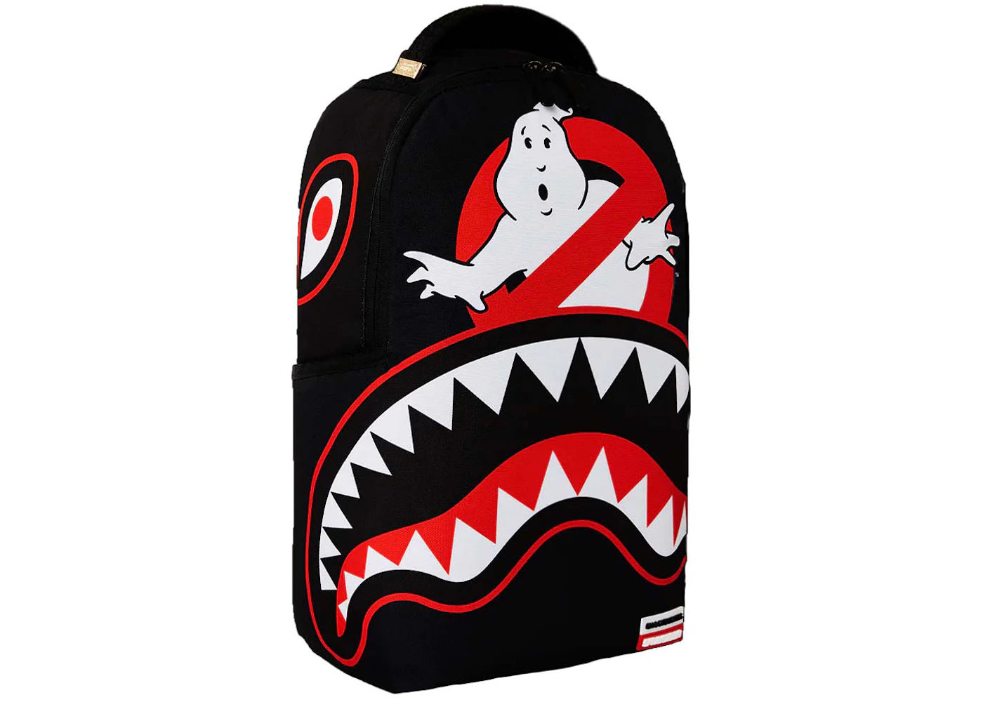 Sprayground Ghostbusters Logo And Shark Mouth Backpack Black/Red -1