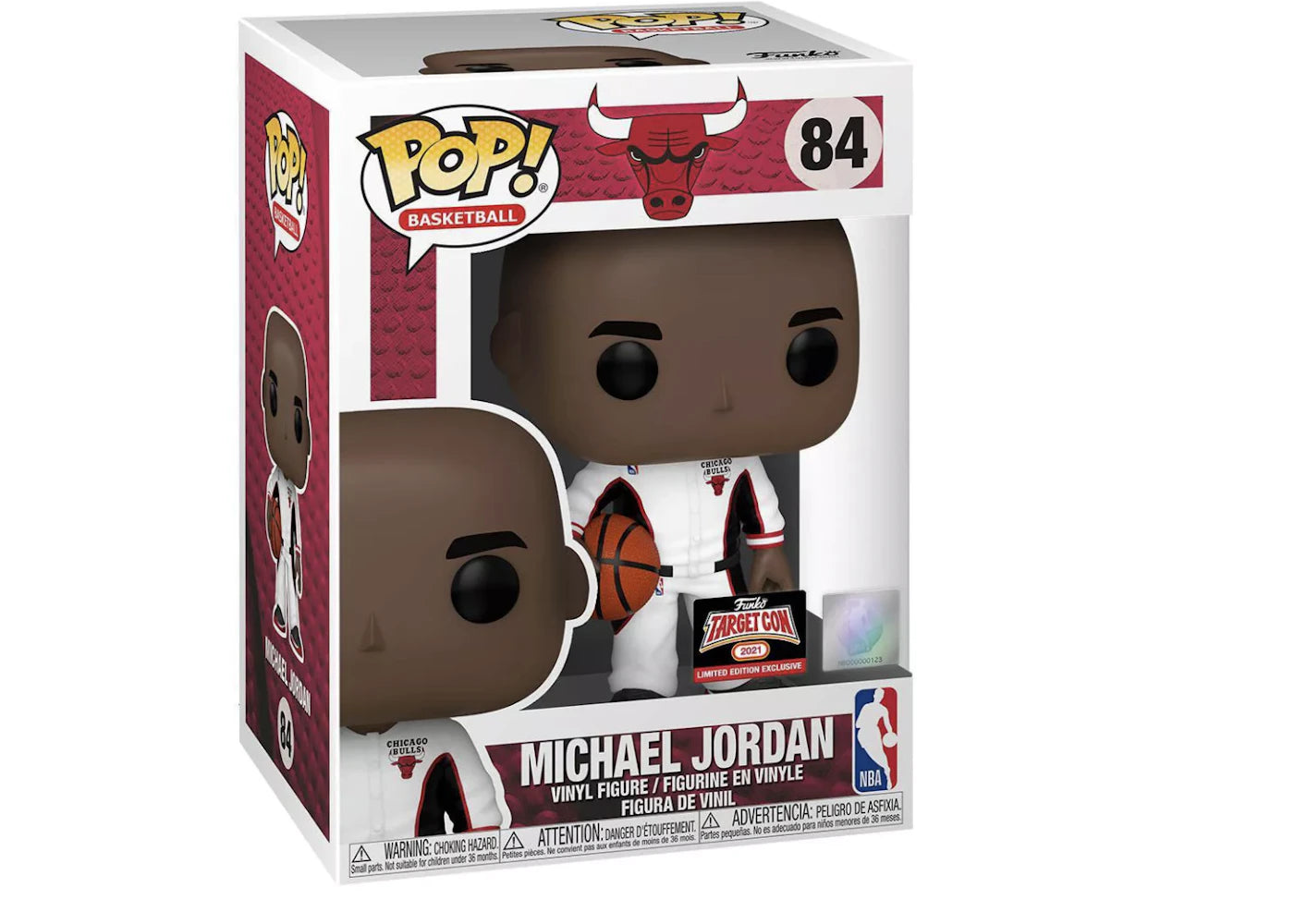Funko Pop! Basketball Chicago Bulls Michael Jordan (White Warmup) Target Con Exclusive Figure #84 -1