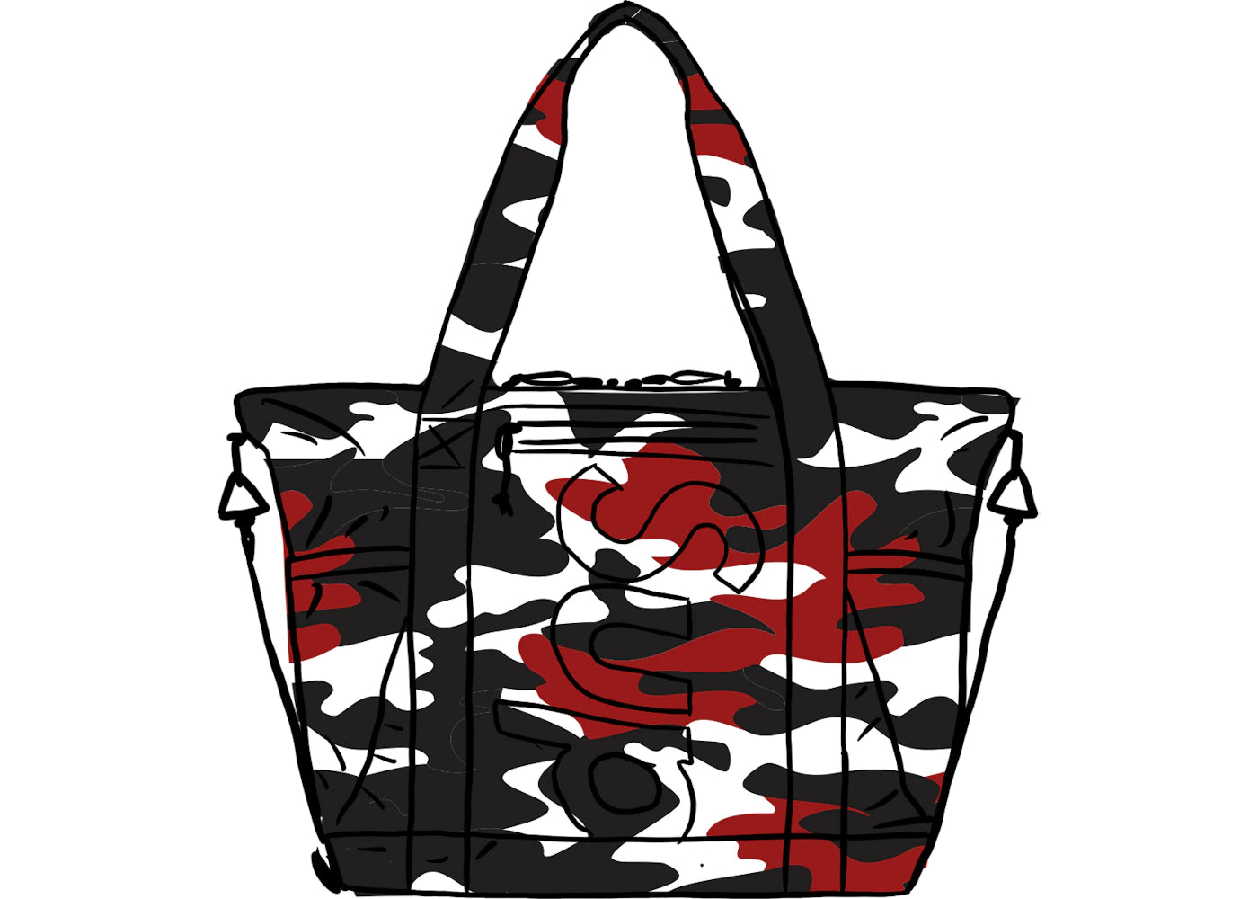 Supreme Zip Tote (SS21) Red Camo -1