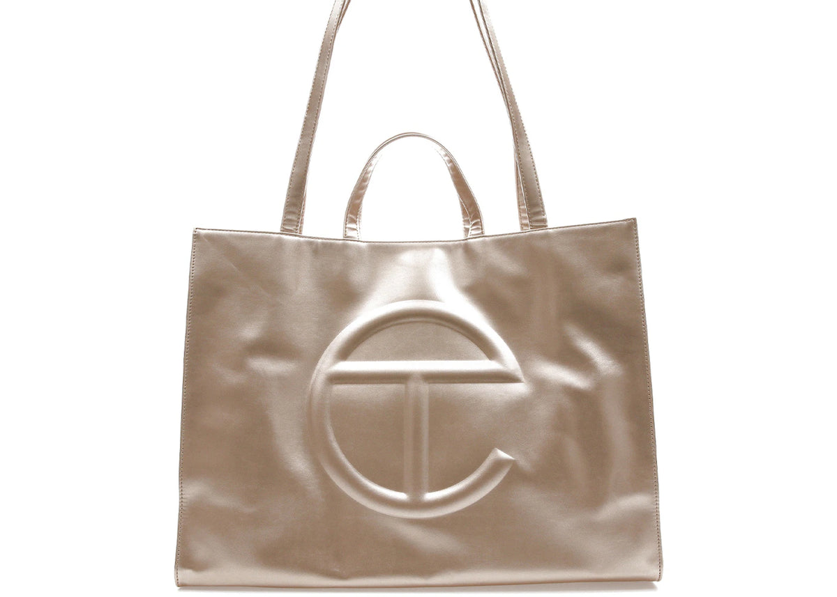 Telfar Shopping Bag Large Gold -1