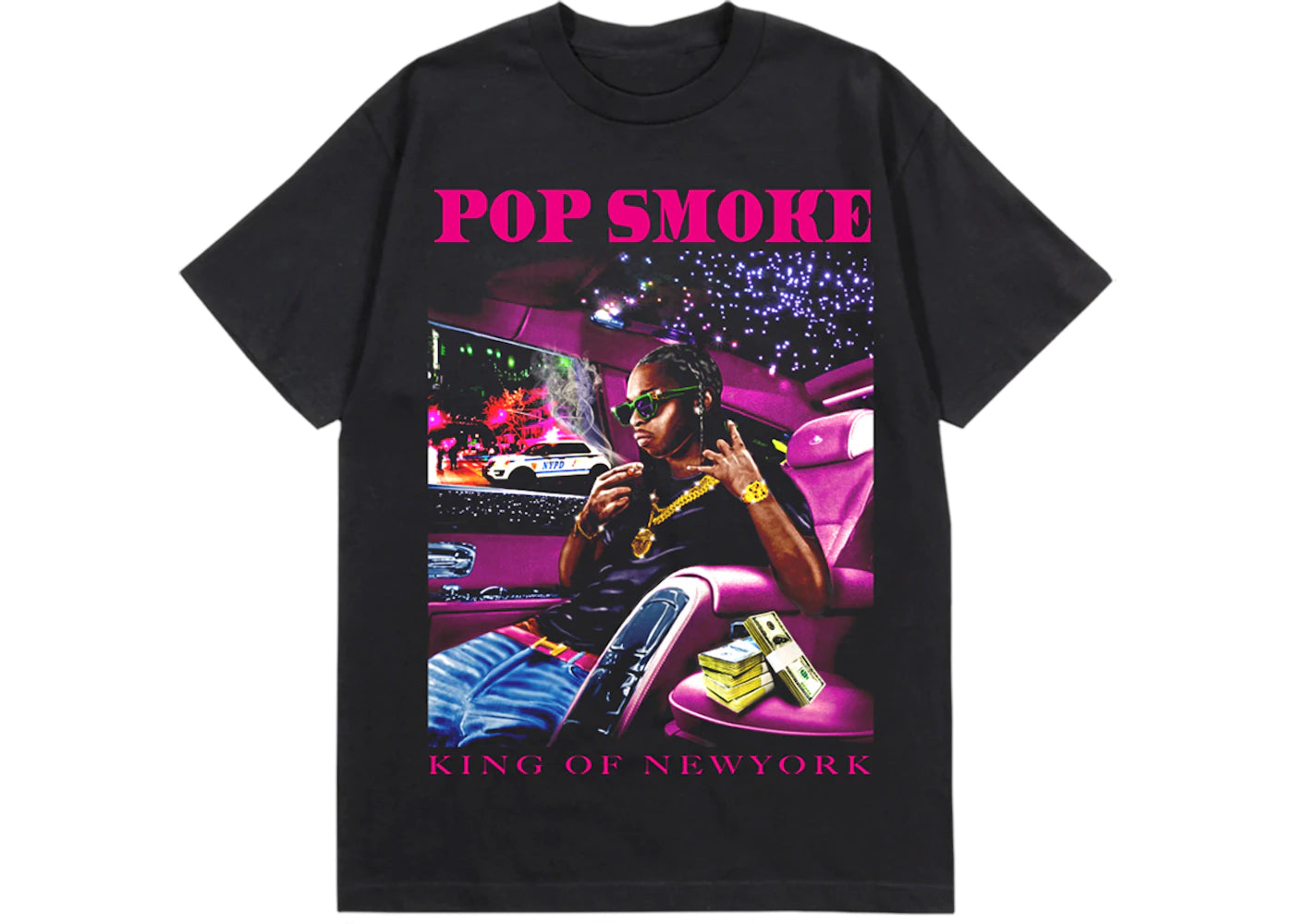 Pop Smoke x Vlone King Of NY T-shirt Black -1