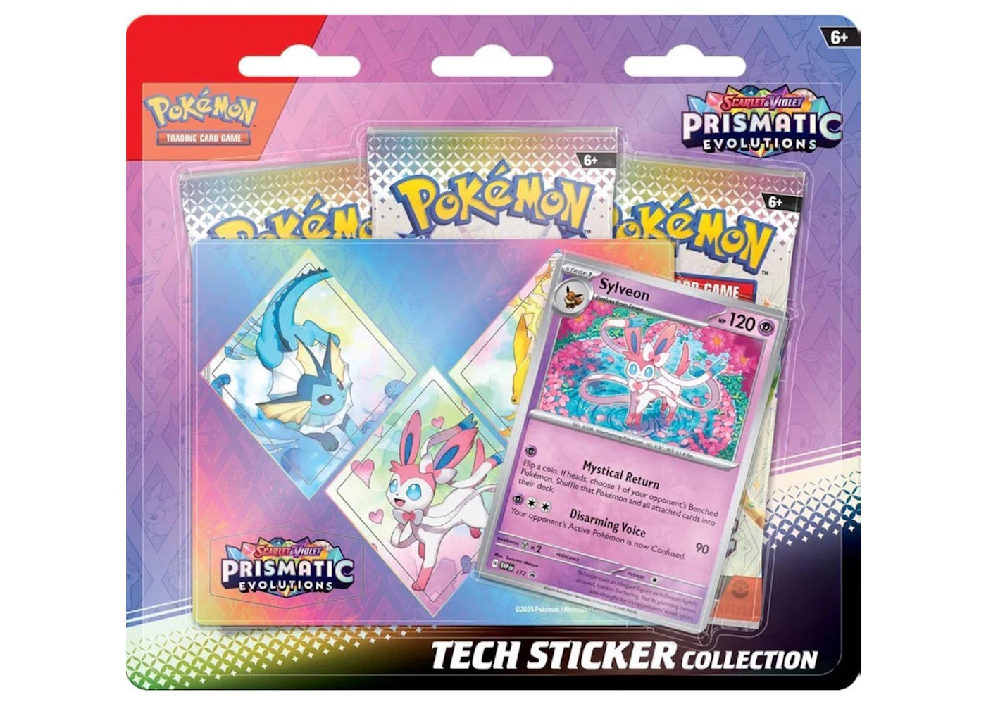 Pokèmon Scarlet & Violet Prismatic Evolutions Sylveon Tech Sticker Collection -1
