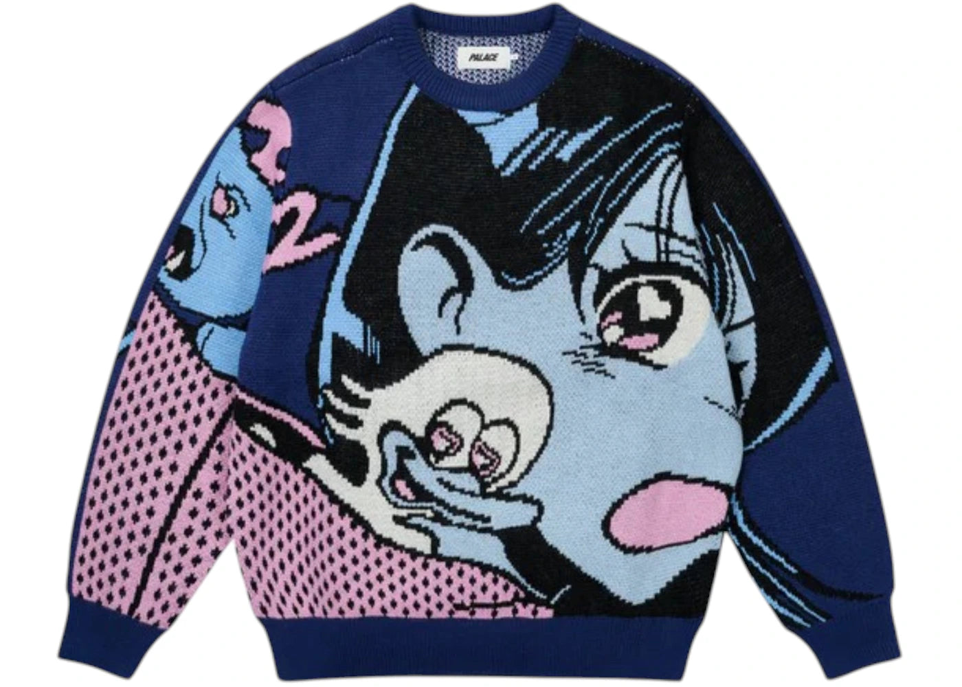 Palace Rear View Knit Blue -1