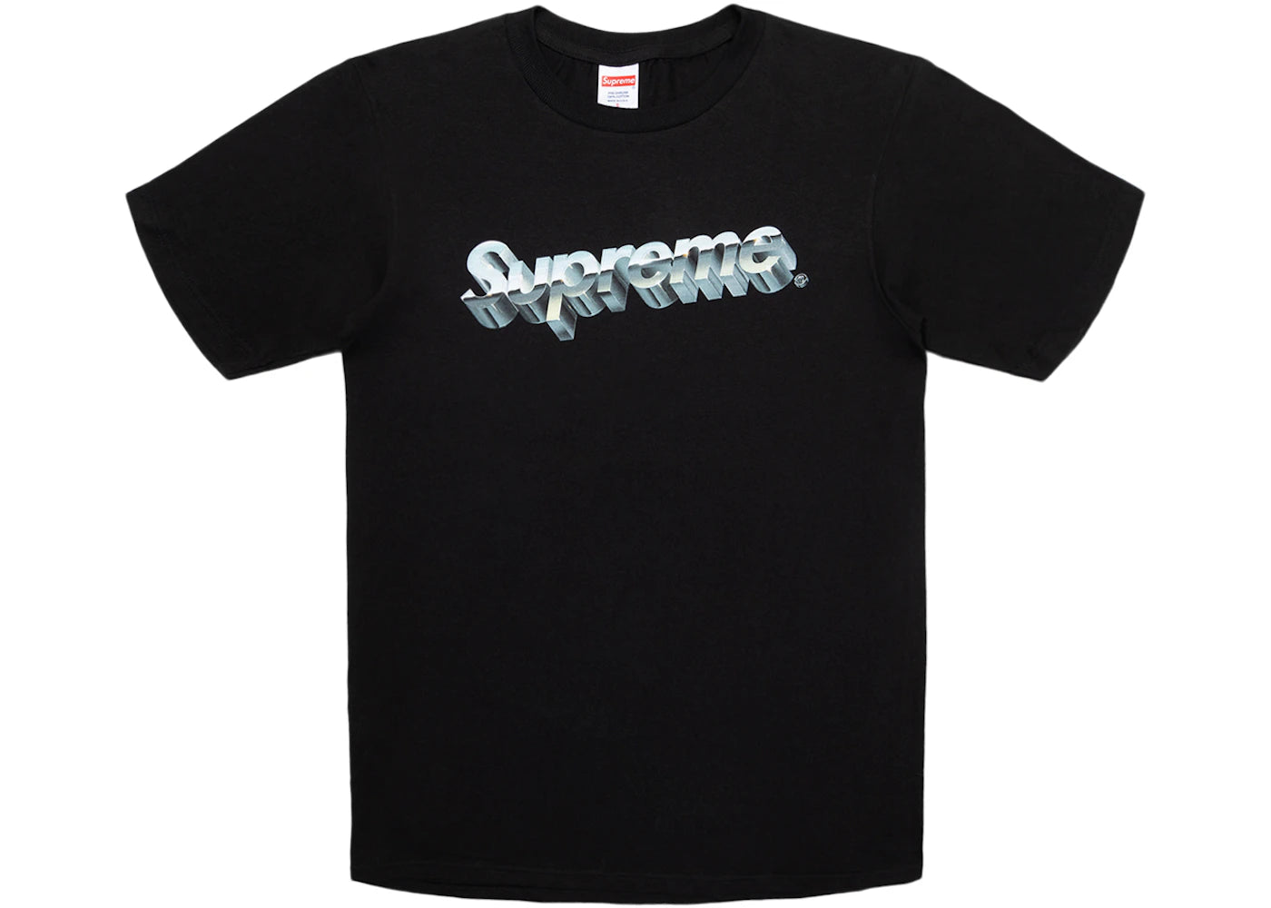 Supreme Chrome Logo Tee Black -1