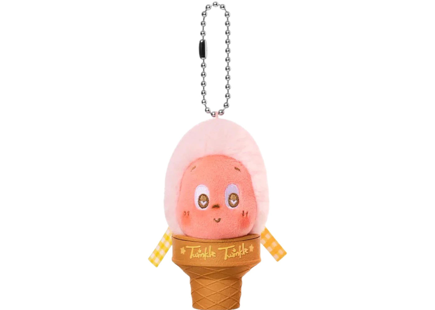 Pop Mart MOON GELATO Series Ice Cream (Overseas Ver.) Strawberry Guava Gelato Plush Pendant -1