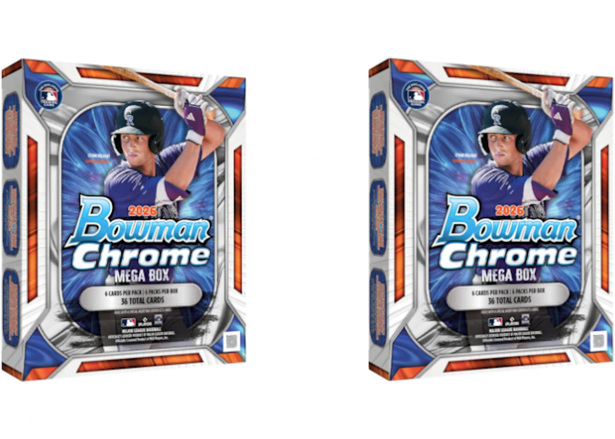 2026 Bowman Chrome Baseball Mega Box 2x Lot -1