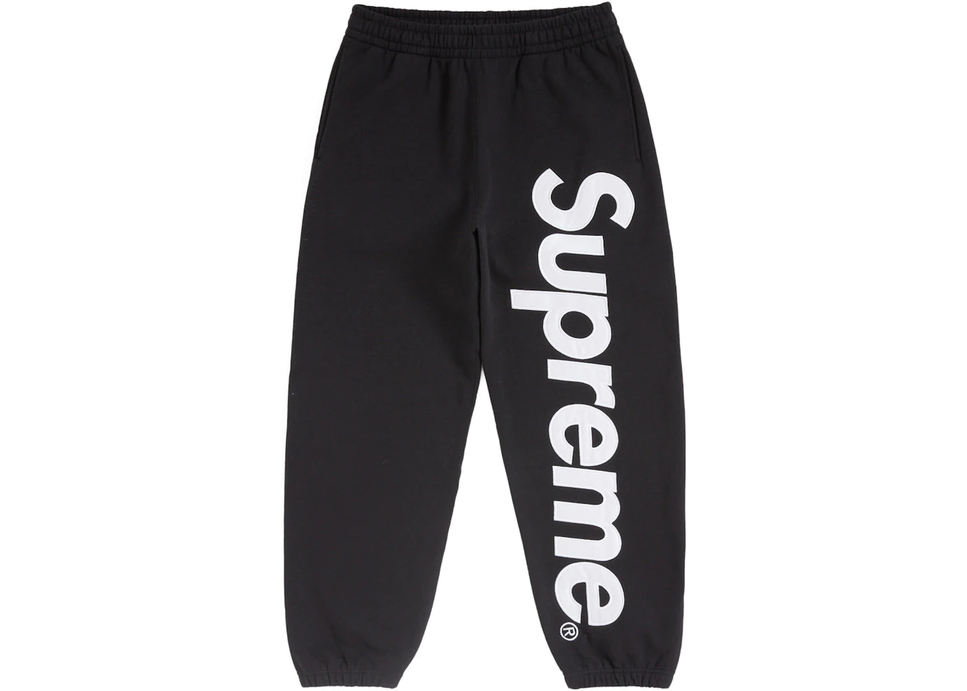 Supreme Satin Applique Sweatpant FW24 Black -1