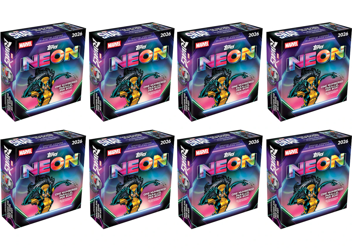 2026 Topps Neon Marvel Mega Box 8x Lot -1