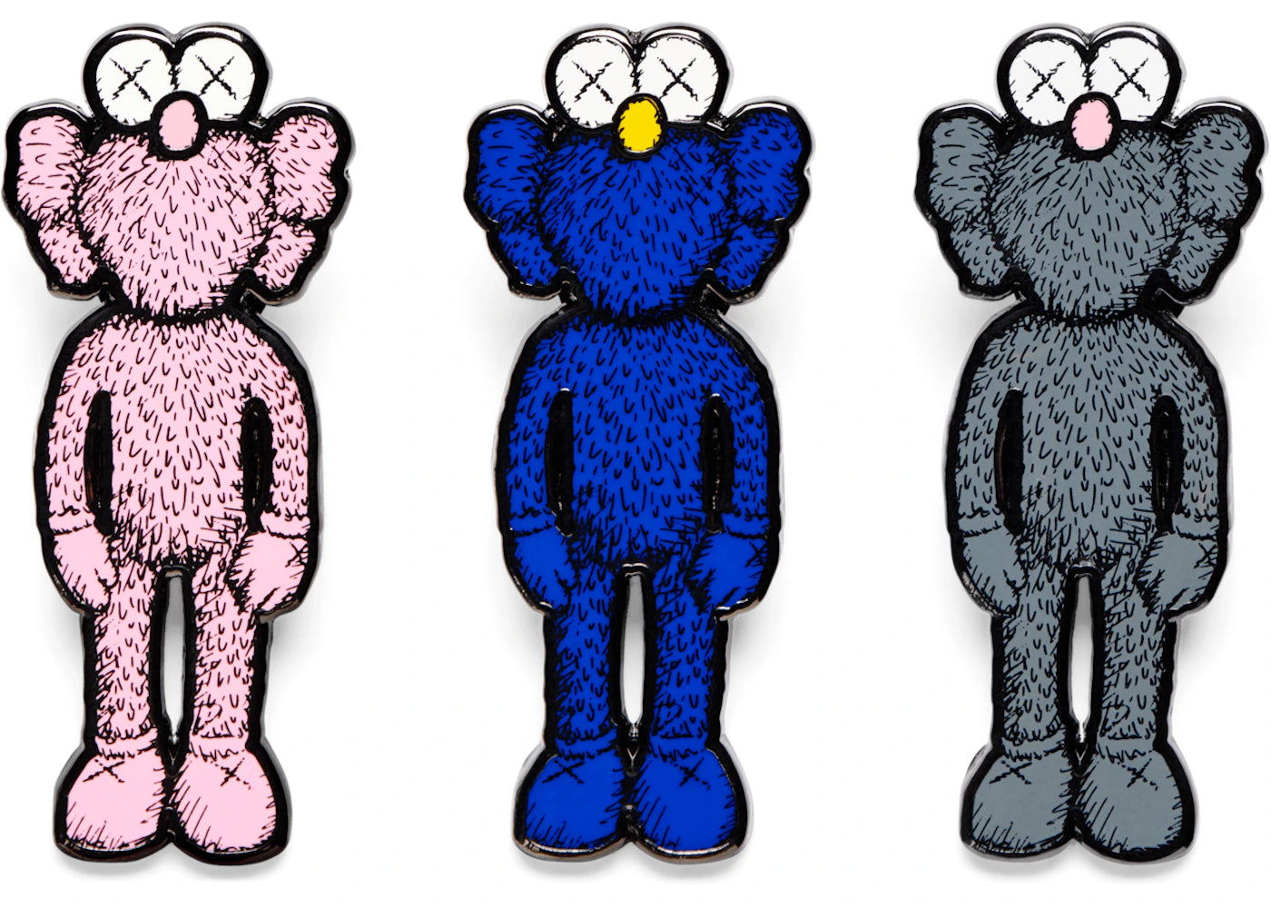 KAWS BFF Pin (Set of 3) Multicolor -1