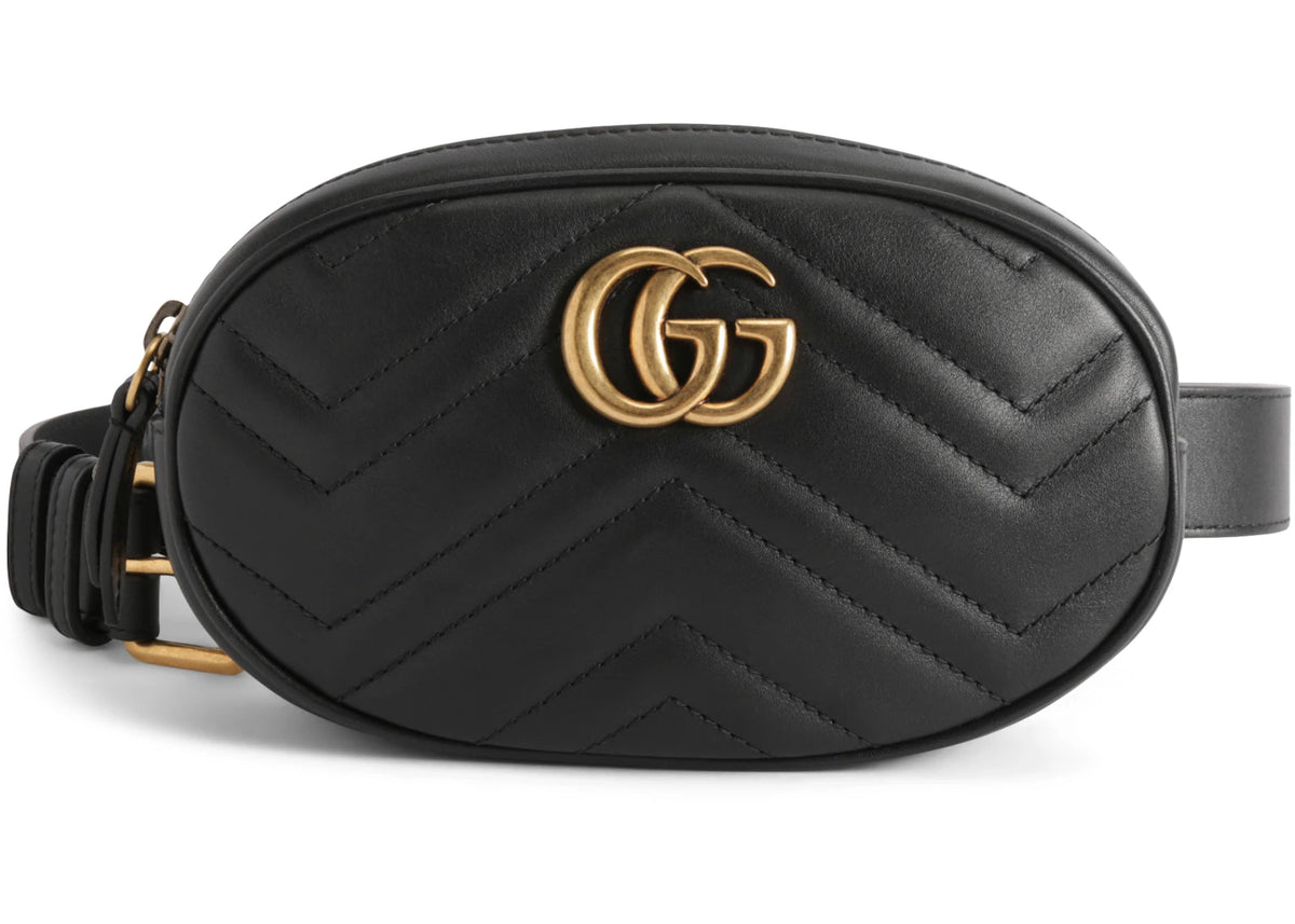 Gucci GG Marmont Belt Bag Matelasse Black -1
