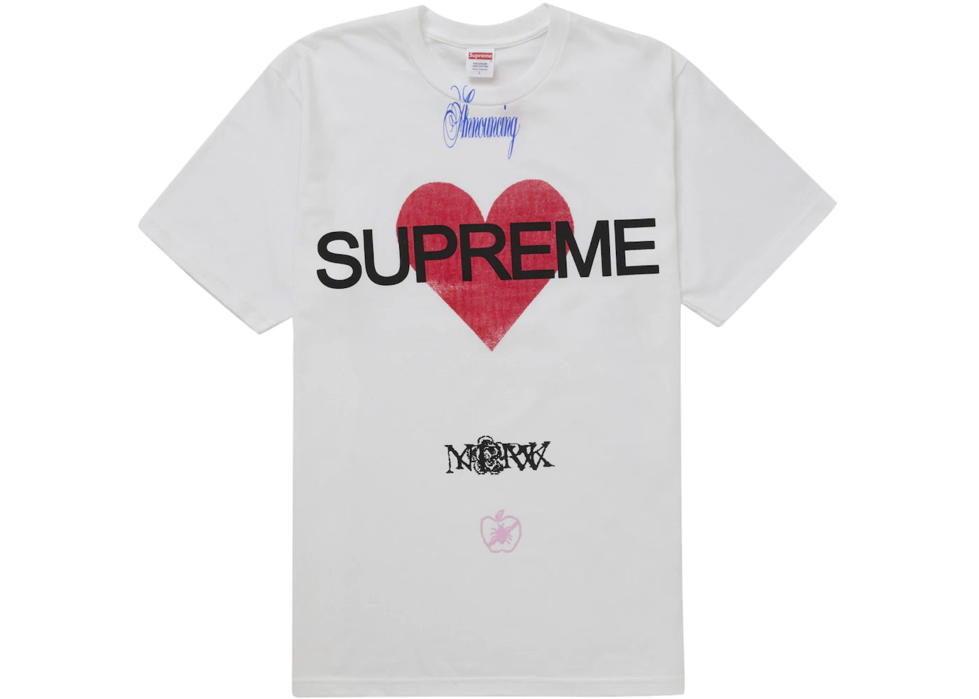 Supreme Announcing Tee White -1