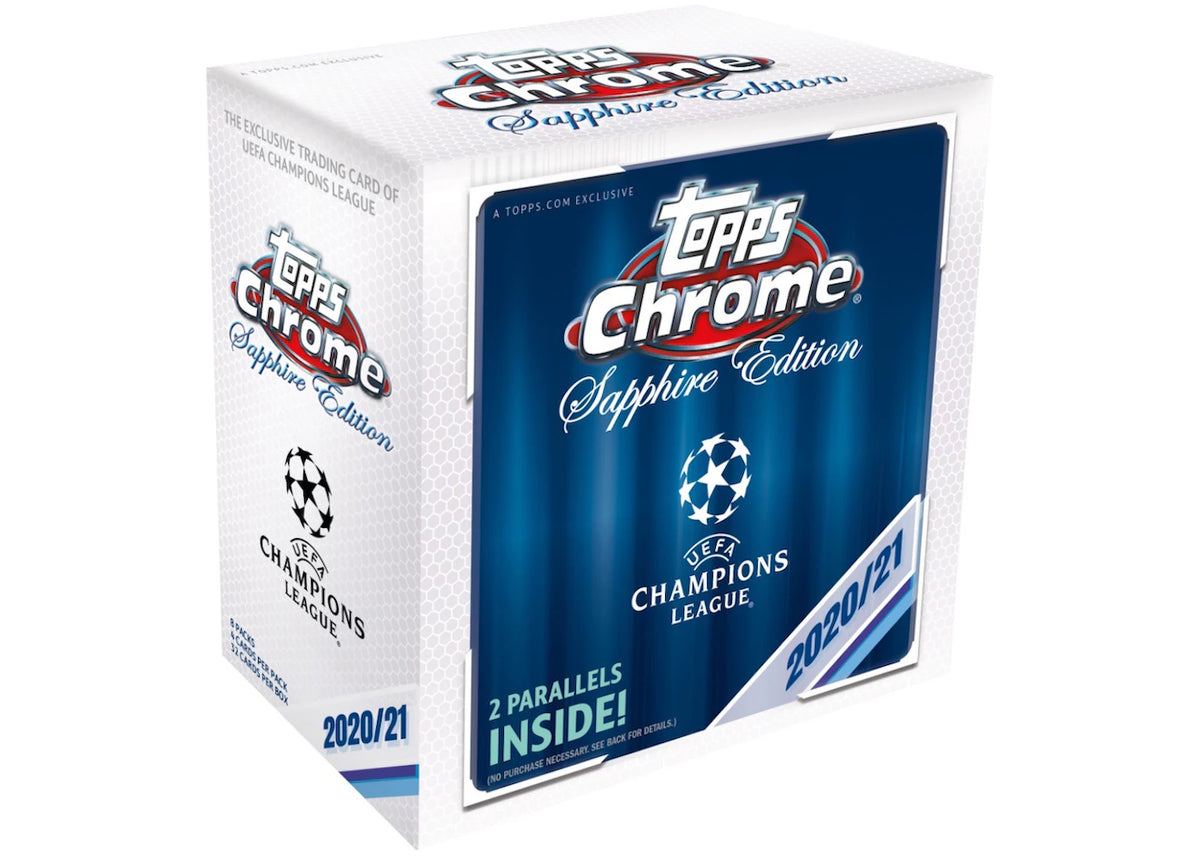 2020-21 Topps Chrome UEFA Champions League Sapphire Edition Soccer Box -1