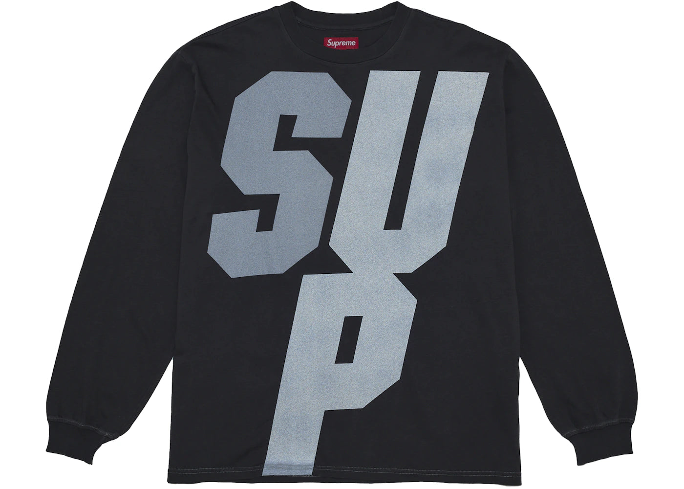 Supreme Reflective L/S Top Black -1