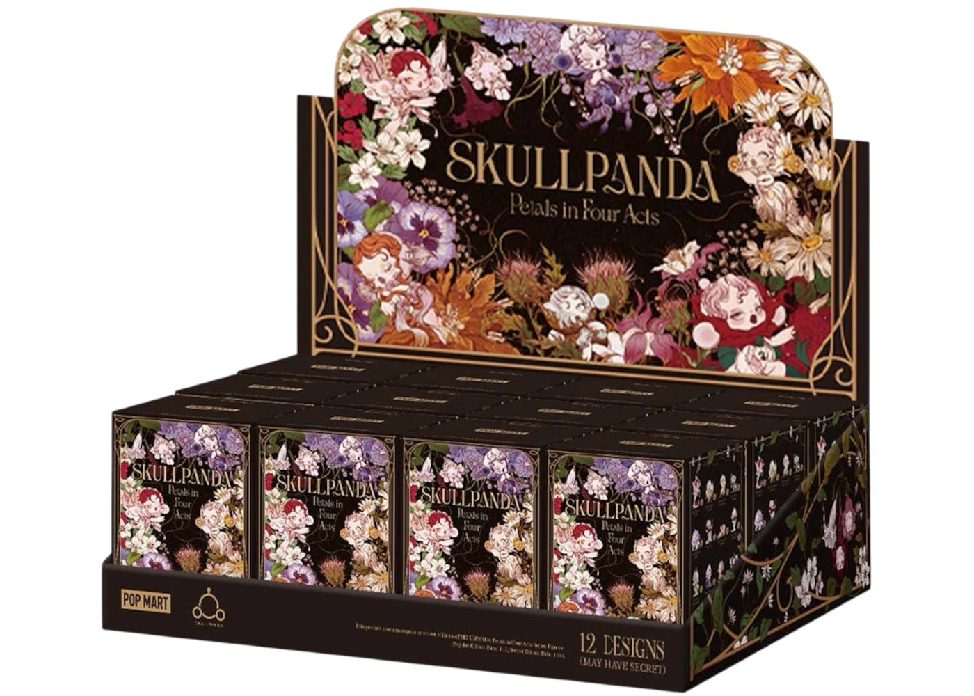 Pop Mart SKULLPANDA Petals in Four Acts Series Figures Sealed Case (12 Blind Box) -1