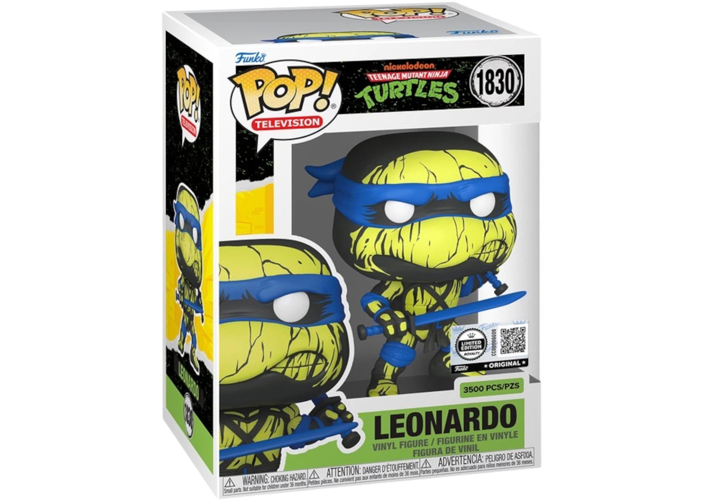 Funko Pop! Television Teenage Mutant Ninja Turtles Leonardo (Deco) Limited Edition Figure #1830 -1