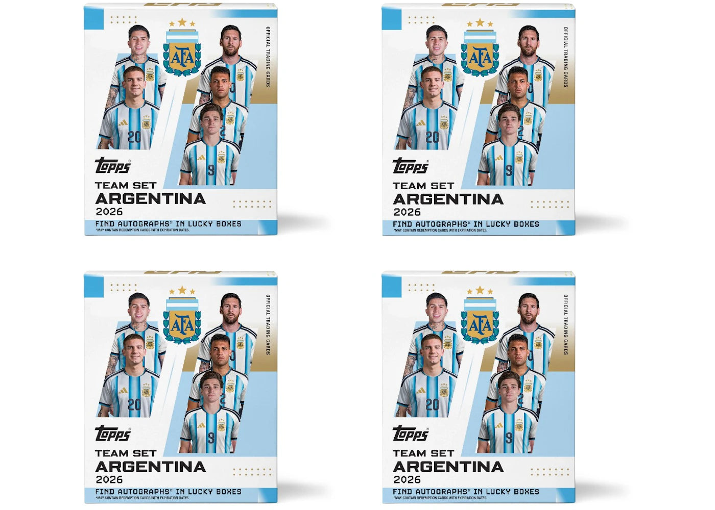 2026 Topps Team Set Argentina 2026 Box 4x Lot -1