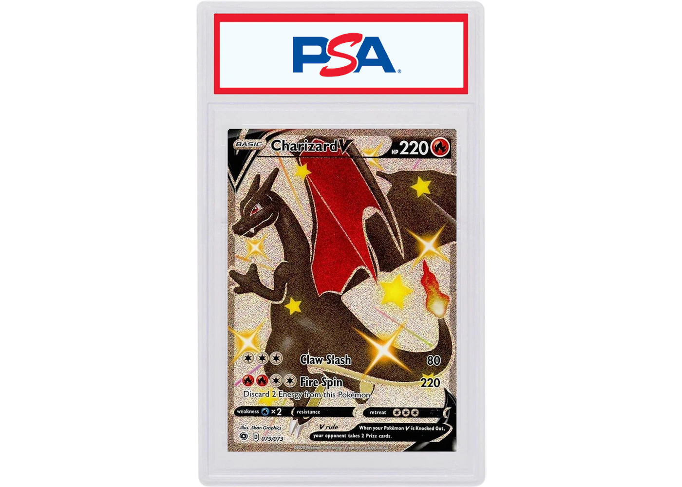 Charizard V SCR 2020 Pokemon Sword & Shield Champion's Path #79 (PSA or BGS Graded) -1