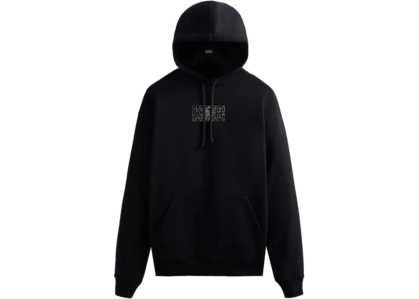 Kith Marvel Spider-Man Web Logo Hoodie Black -1