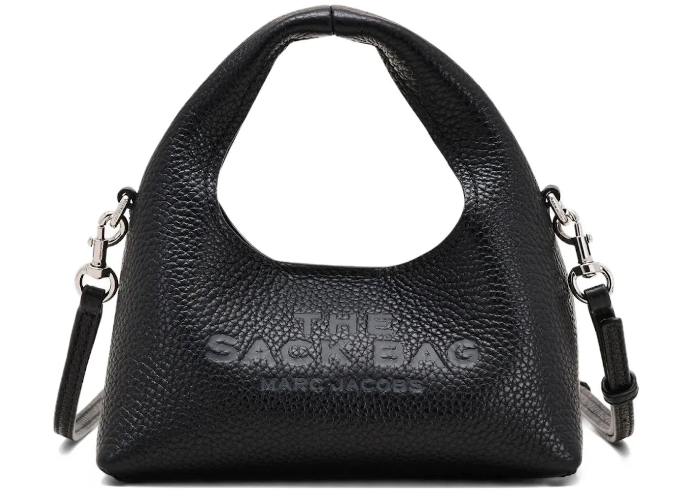Marc Jacobs The Micro Crossbody Sack Leather Bag Black -1